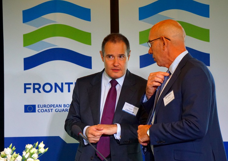 Frontex Executive Director Fabrice Leggeri and EFCA Executive Director Pascal Savouret